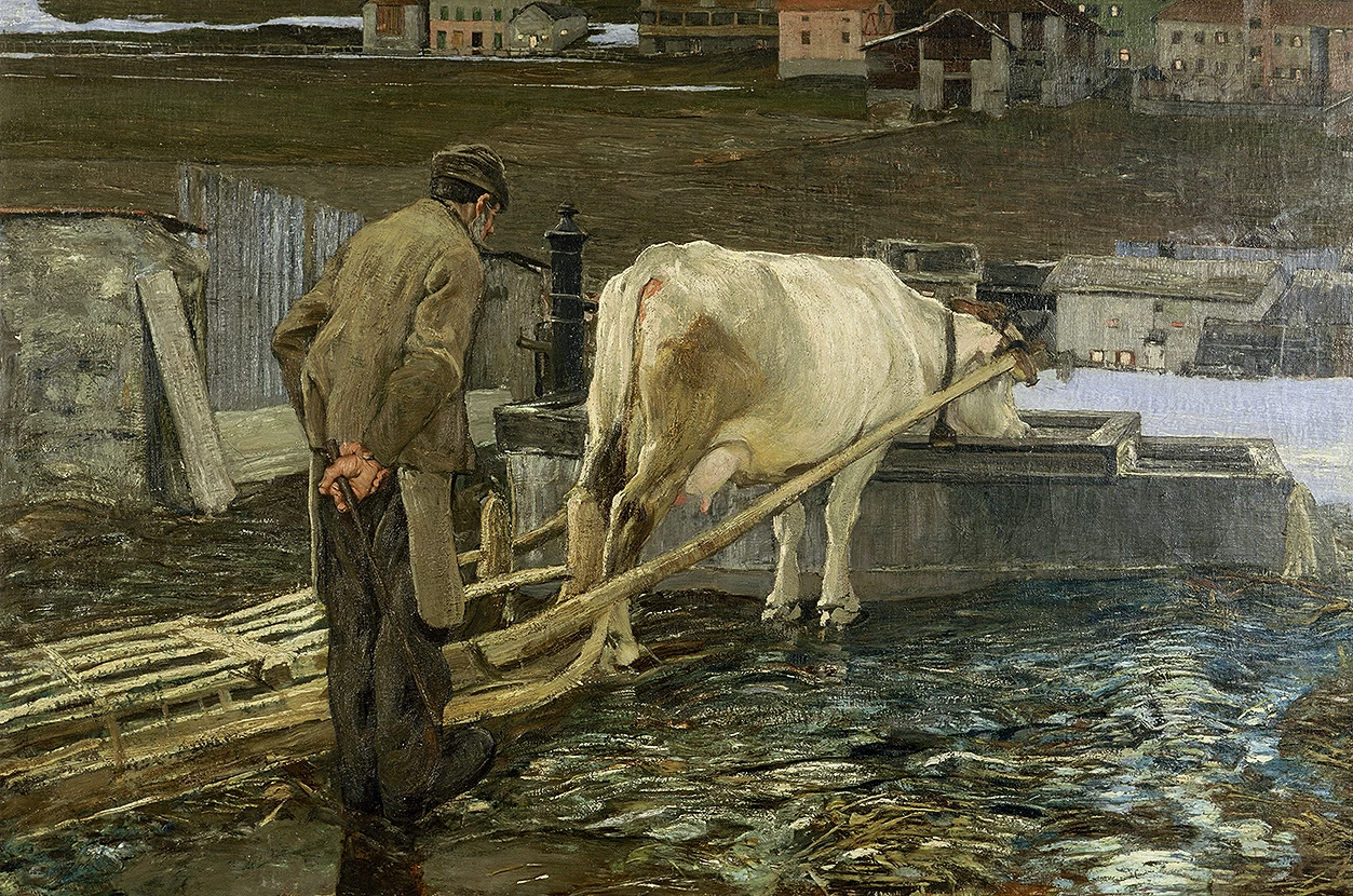 Allo sciogliersi delle nevi, 1888 - Deposito della Otto Fischbacher Giovanni Segantini Stiftung